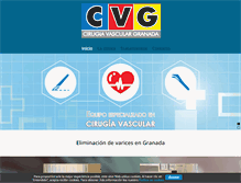 Tablet Screenshot of cirugiavasculargranada.com